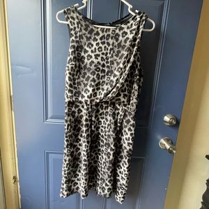 Apt 9, ladies size 8, flowy animal print dress! Wedding date, layer with denim